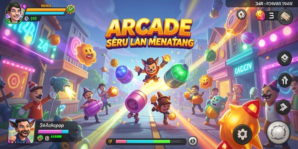 Tampilan menarik dari gameplay seru 34R yang mengasyikkan.