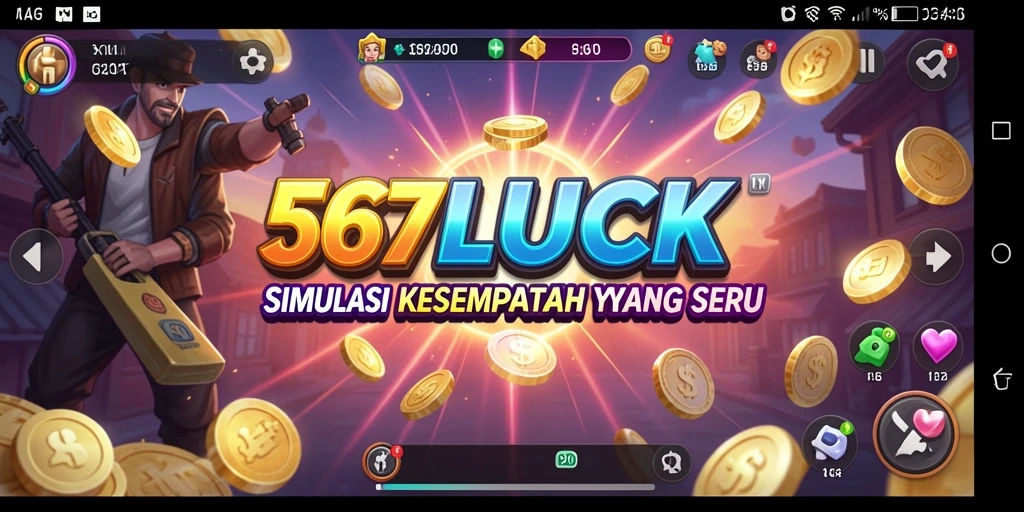 Tampilan gameplay 567LUCK dengan simulasi yang menarik.