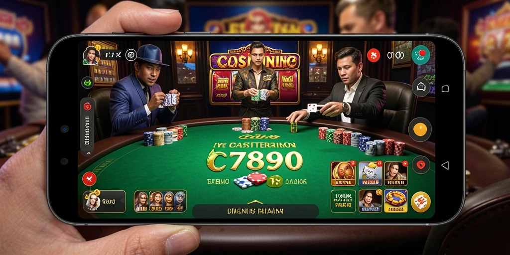 Gameplay Live Casino C7890 yang mendebarkan dan interaktif.