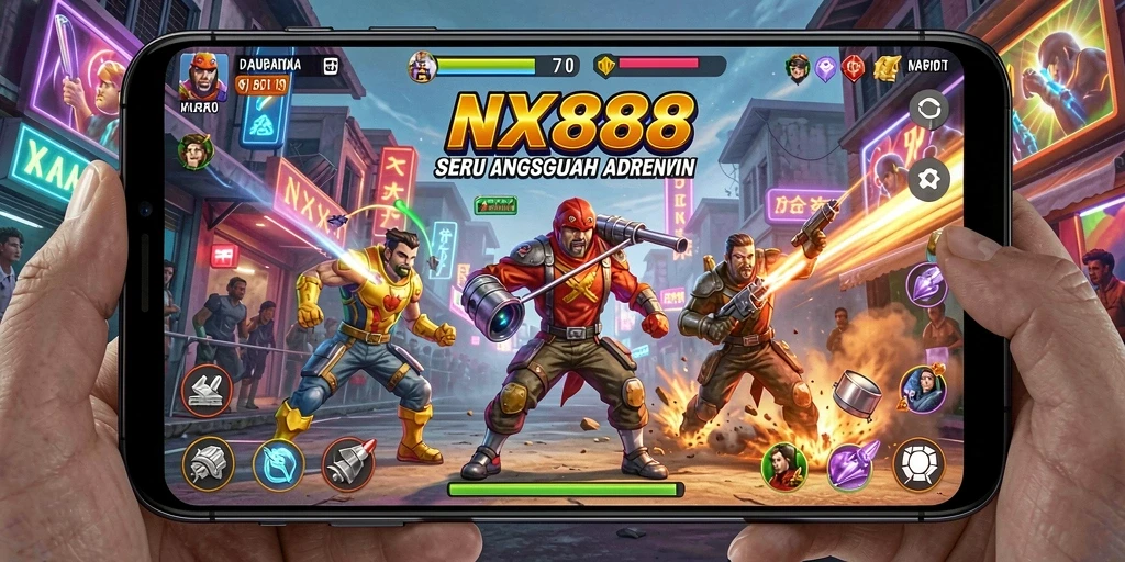 Tampilan gameplay NX888 yang menegangkan dan penuh aksi.