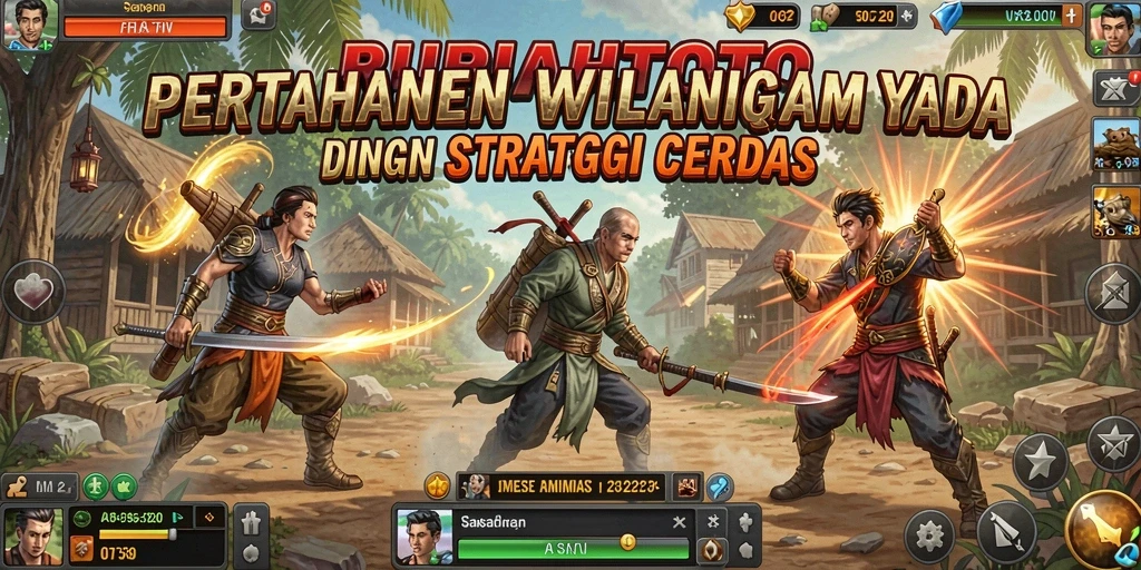 Screenshot RUPIAHTOTO menunjukkan aksi pertahanan menara yang mendebarkan.
